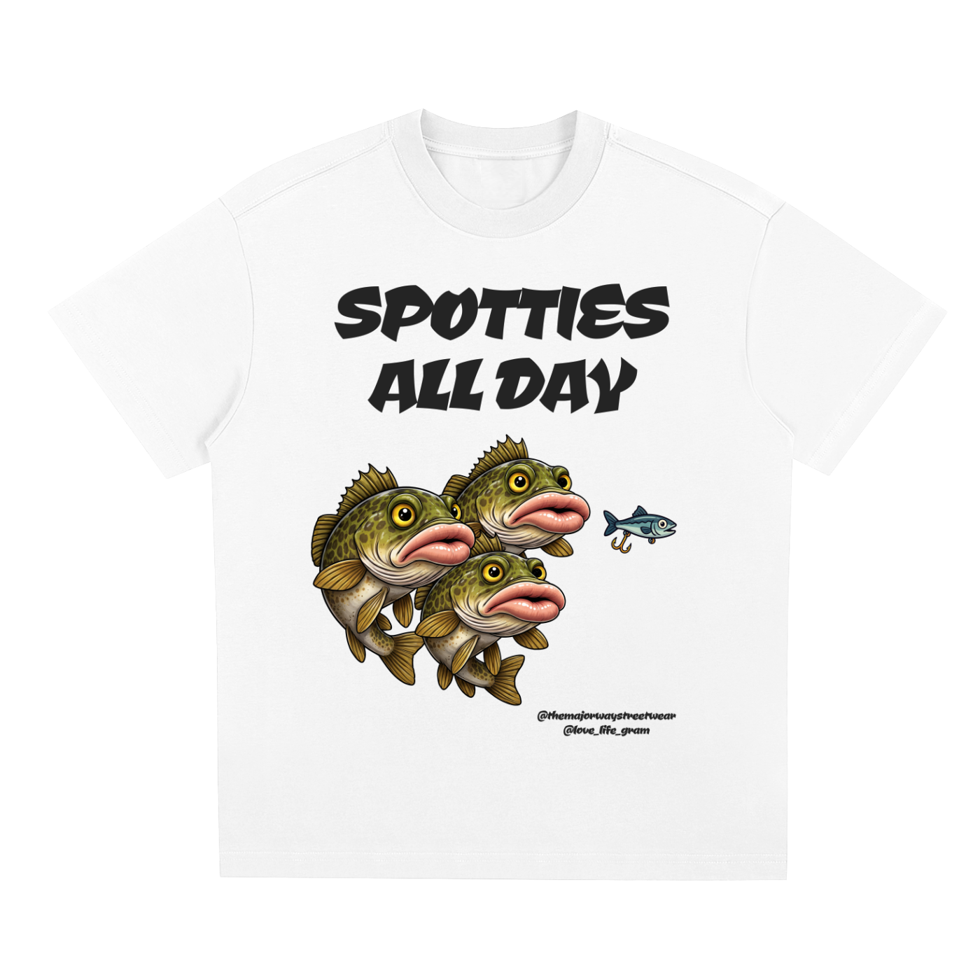 Eyes on the Bait Tee by Major Way & Jesse Morales