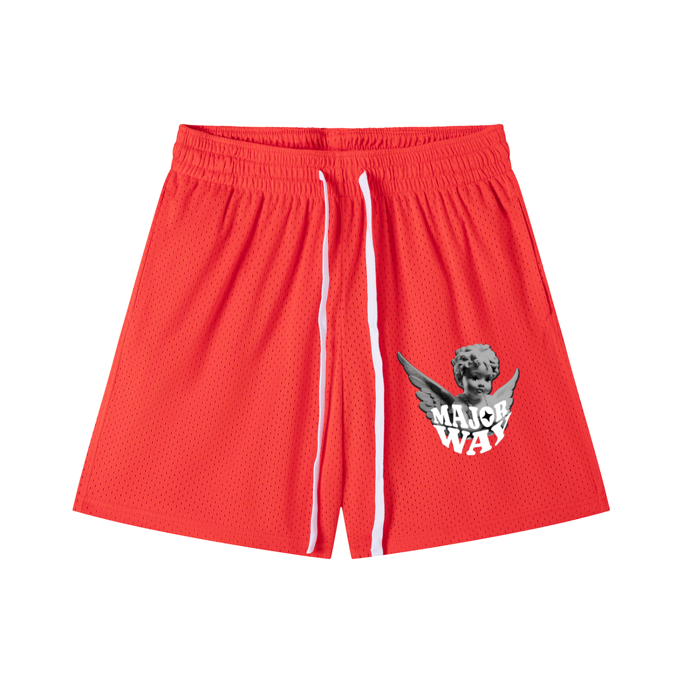 Major Way Mesh Drawstring Shorts